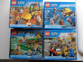 4 Lego CITY 60091 60072 60066 60088 instructions and box Complete !! NEW SEALED