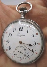 montre à gousset Longines argent massif  .fonctionne