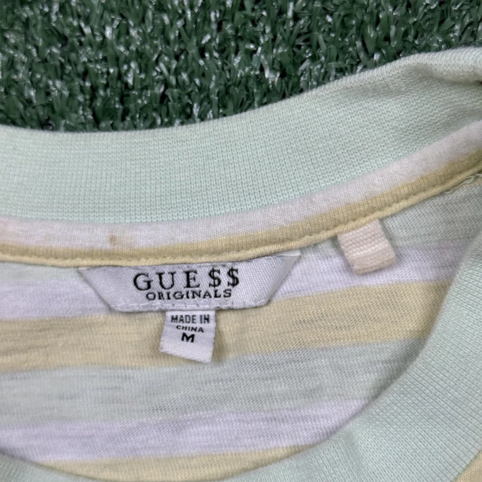 Asap Rocky x Guess Graphic T Shirt Men's Size M Yellow Green Streetwear Rap Tee - Image 2 of 4