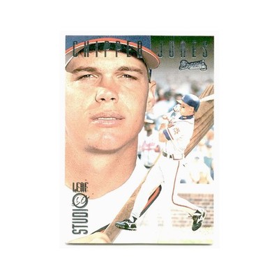 Chipper Jones 1996 Leaf Studio #72 Atlanta Braves Baseball Card NM