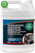 Ultrasonic Cleaner Solution for Carburetors Engine Parts 1 Gallon Concentrated