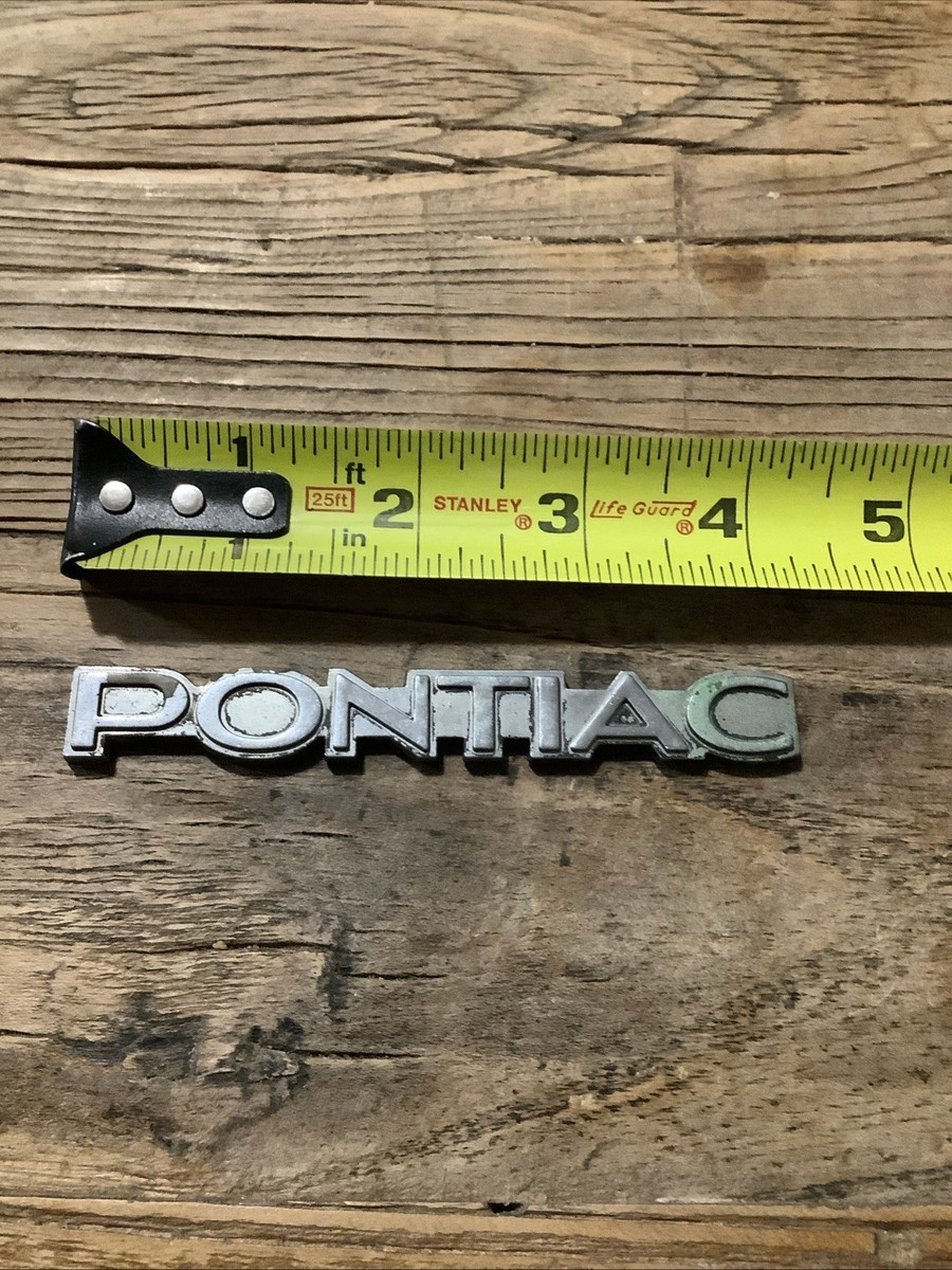 Vintage Pontiac Emblem Badge OEM 10010647 Classic Car Nameplate