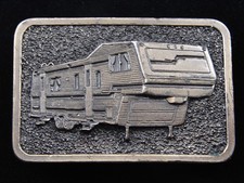 RE01121 VINTAGE 1984  MOBILE RV TRAILER  COMMEMORATIVE BELT BUCKLE
