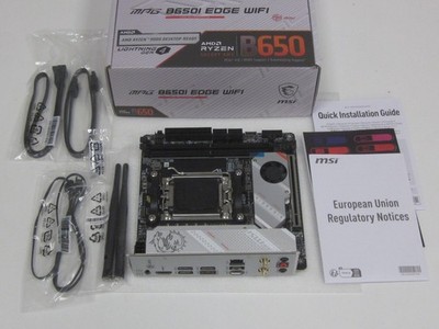 MSI MPG B650I EDGE WIFI Mini-ITX Mainboard, Socket AM5, 2x DDR5, PCIe 4.0, HDMI