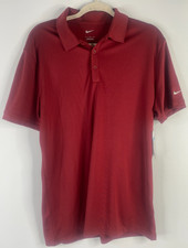 Nike Dri-FIT Players Red Modern Fit Polo Golf Shirt Men  s Size Medium