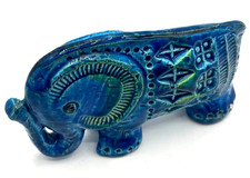 FLAVIA BITOSSI Rimini Blue Elephant Pottery F...