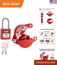 Universal Fit Outdoor Faucet Lock - Weather Resistant Security Lock Device