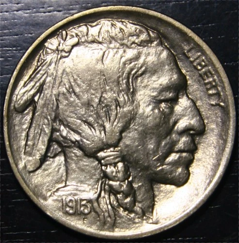 1913 P Type 1 Buffalo Nickel 5C US Coin Philadelphia Mint BU Uncirculated