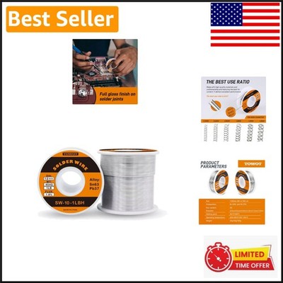 Compact 1 lb High Purity Tin Lead Rosin Core Solder Wire for Versatile Projects