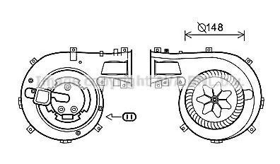 PRASCO OL8618 Elettromotore, Ventilatore abitacolo - Immagine 2
