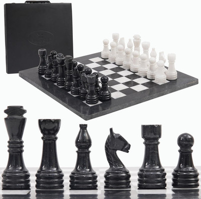 Marble Chess Set 15'' - Handmade Luxury Chess Board Game Adults