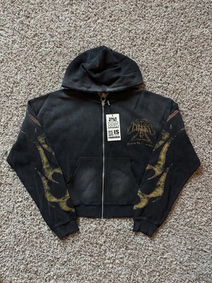 Vale Forever Black Reborn Waffle Zip Up Hoodie Valley Dreams (Size