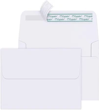 Eupako A2 White Paper Envelopes 250 Pack (4.375 x5.75 Inches), 