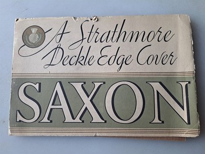 Saxon Paper Samples - Strathmore Deckle Edge Cover, Ca. 1920s