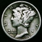 1926-D Mercury Dime - 90% Silver - Free Shipping!
