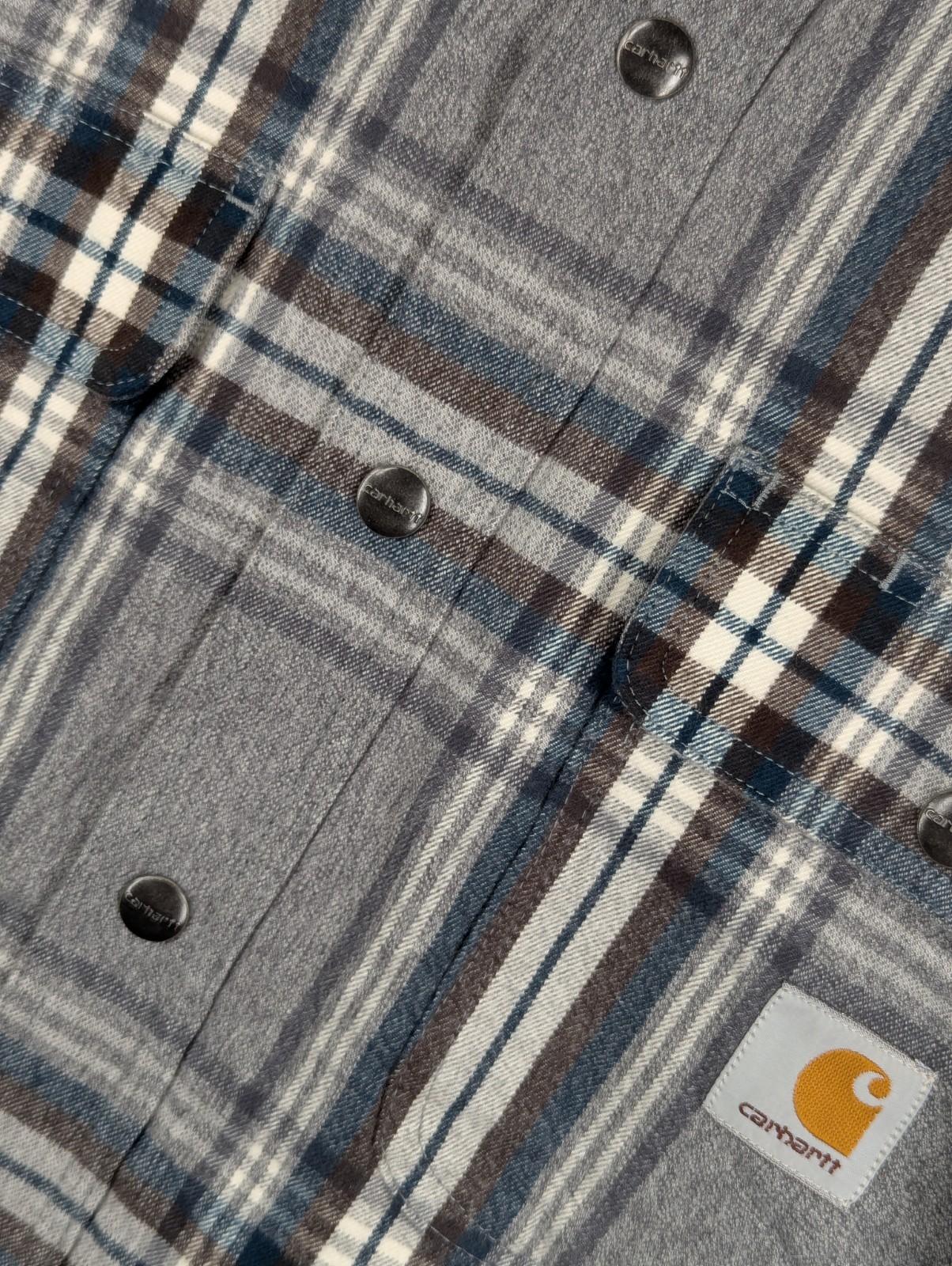 Carhartt Lumberjack Shirt Jacket Size Large Relaxed Fit Sherpa Lined Flannel image 5