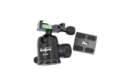 Huntpal BH036 Aluminum Ball Head Black Camera Tripod Mount Quick Release Level