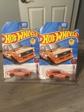 Hot Wheels New Casting 7 Datsun Sunny Coupe Lot Of 2 Orange