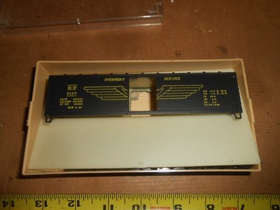 HO Scale TMI 2012 Southen Pacific Overnight 40' Boxcar Kit in box.