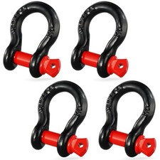 4 Pack 12 D Ring Shackle With 58 Screw Pin 17637 Lbs Break Strength