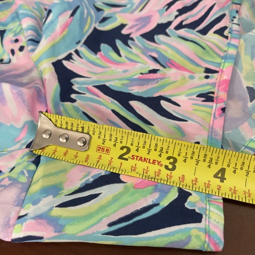 Lilly Pulitzer Luxletic 4" Ocean Trail Short Women's Elastic Waist Floral Sz M - Picture 7 of 8