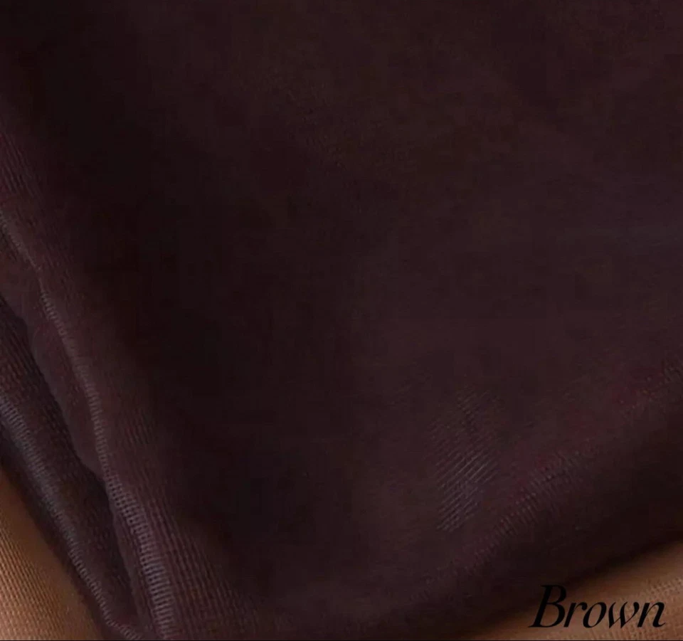 Brown Power Mesh Stiff Net Tulle Transparent Fabric - For Couture Corset - Image 2 of 4
