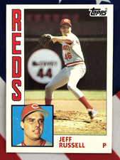 1984 Topps Jeff Russell #270 (RC) Cincinnati Reds Rookie Card. rookie card picture