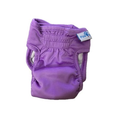 Paw Inspired XS Purple Washable Dog Diaper Reusable Pet Pants