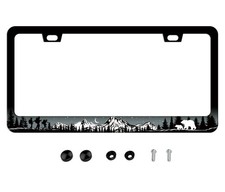 Cool Mountains License Plate Frame - Adventure License Plate Frames Camping L...