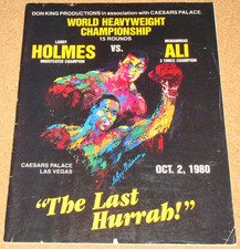 MUHAMMAD ALI vs LARRY HOLMES - The Last Hurrah - 1980 Las Vegas boxing programme