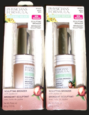 Physicians Formula Organic Wear Sculpting Bronzer MOCHA (PF11070) Lot of 2 NEW
