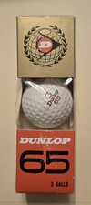NEW Vintage DUNLOP 65 Golf Balls- 3 balls sleeve RARE
