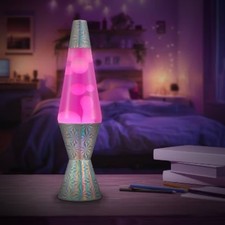 LAVA 14.5" Pinwheel Holographic Foil Novelty Table Lamp
