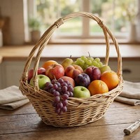BüGelkorb Geschenkkorb Weide Weiß Klein Weidenkorb PräSentkorb BlumenköRbchen