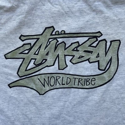 Vintage Stussy World Tribe Big League Shirt Size Large Made In USA