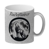 Wolf Im Mondschein RudelfüHrer Glitzer-Kaffeebecher
