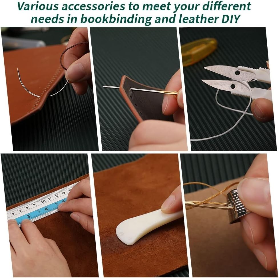 Comprehensive Crafting Book Binding Kit: Perfect for Leather & Paper Projects