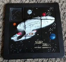 Star Trek The Next Generation 3D Slide Puzzle of Enterprise NCC-1701-D (1995)
