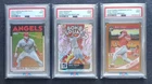 Mike Trout Baseball Card PSA 9 Slab Lot of 3