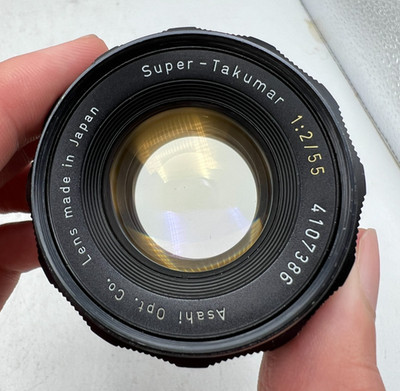Asahi Pentax Super Takumar 55mm F2 M42 Screw Mount Lens - SLR/Mirrorless Cameras