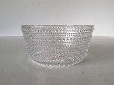 iittala Kastehelmi Tauperle Salatschale Glas klar Ø 15,2 cm Oiva Toikka 70er