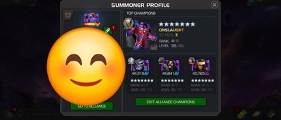 MCOC account Marvel Contest of Champions Valiant 7R4=11, 7R3=33 Deathless Thanos