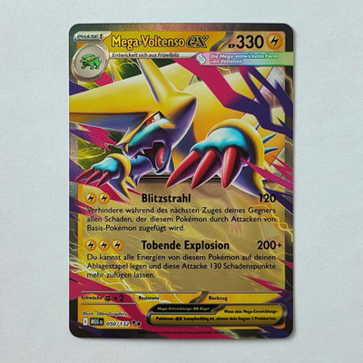 Pokémon Mega-Voltenso ex 050/132 Holo Double Rare Mega-Entwicklung MEG DE NM