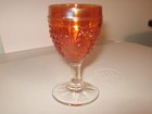 Vintage Marigold Carnival Cordial Wine Glass with Grape Design 4" — photo 2
