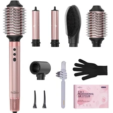 Brightup Air Wrap Hair Styler, 5 in 1 High Speed Hair Dryer Brush, Profession...
