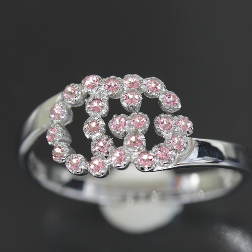 GUCCI GG Running Double G Ring US5.25 Topaz K18WG Newly Polished E1294 - Picture 2 of 5