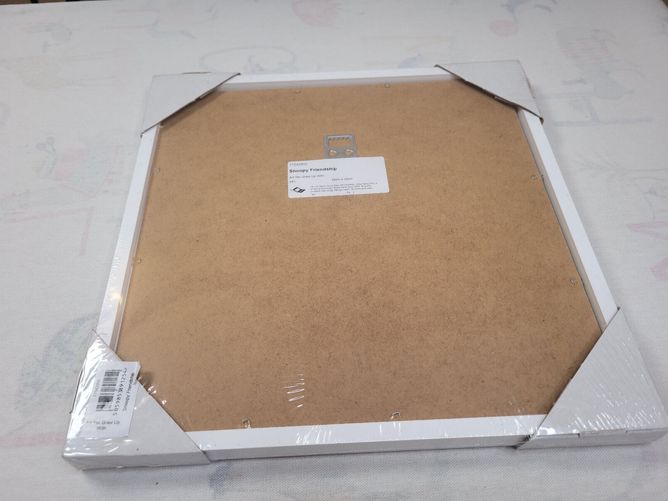 John Lewis Peanuts 'Snoopy & Charlie Brown Hug' Framed Print & Mount