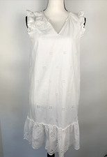 Madewell Sleeveless Eyelet Garden Dress Size M-White