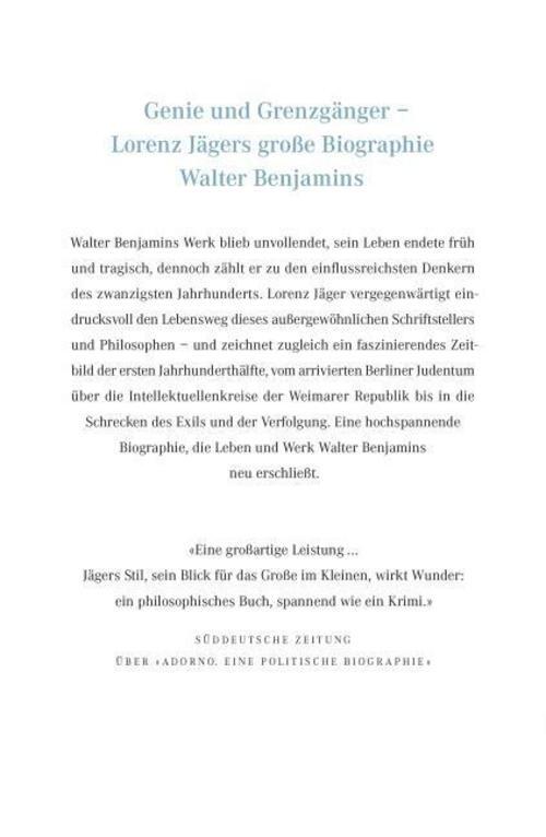 Thumbnail - Lorenz Jäger / Walter Benjamin9783871348211