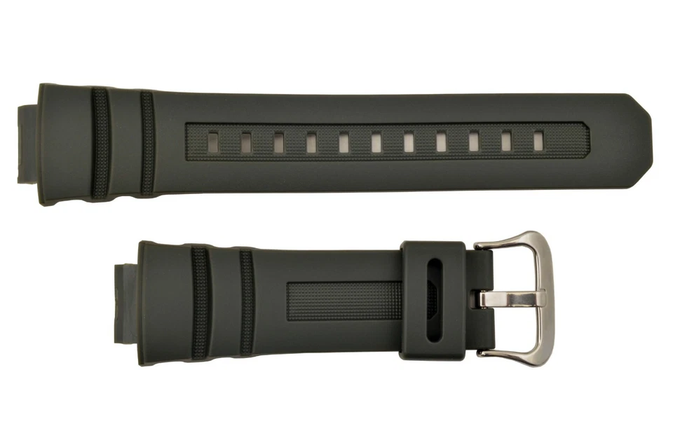 Original Casio G-Shock AWG-100A-3A AWRM-100A-3A Correa de Reloj y Bisel Goma VERDE Foto 3 de 4